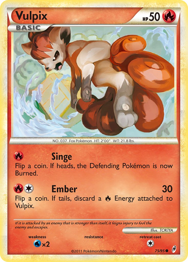 Vulpix - Call of Legends (Common) [CL-75] English / Near Mint / Normal