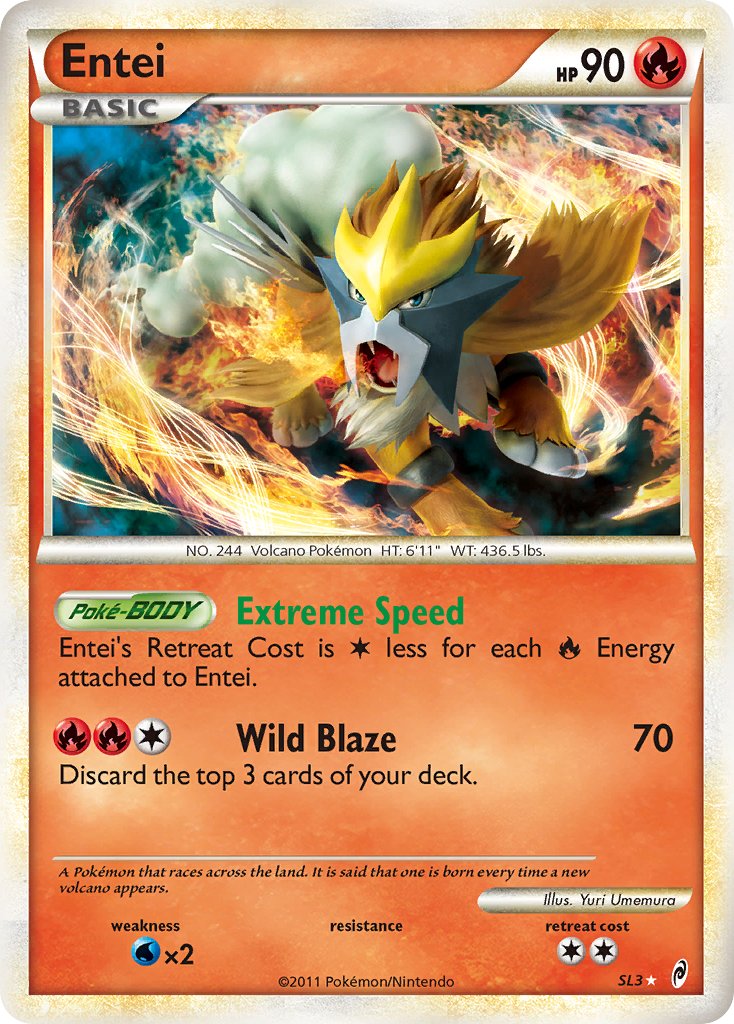 Entei - Call of Legends (Ultra Rare) [CL-SL3] English / Near Mint / Normal