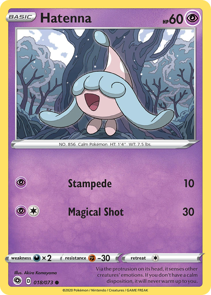 Hatenna⁣ - Champion’s Path⁣ (Common)⁣ [18] English / Near Mint / Reverse-Holo Normal