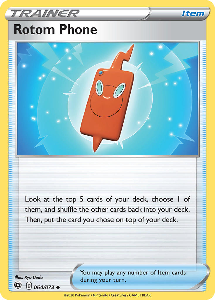 Rotom Phone⁣ - Champion’s Path⁣ (Uncommon)⁣ [64] English / Near Mint / Reverse-Holo Normal