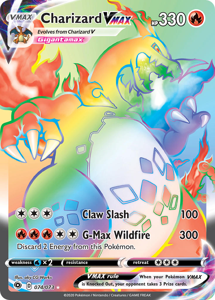 Charizard VMAX⁣ - Champion’s Path⁣ (Secret Rare)⁣ [74] English / Near Mint / Normal