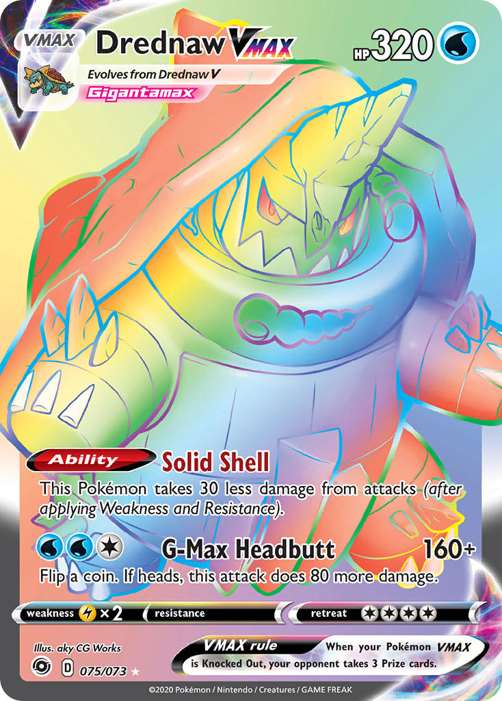 Drednaw VMAX⁣ - Champion’s Path⁣ (Secret Rare)⁣ [75] English / Near Mint / Normal