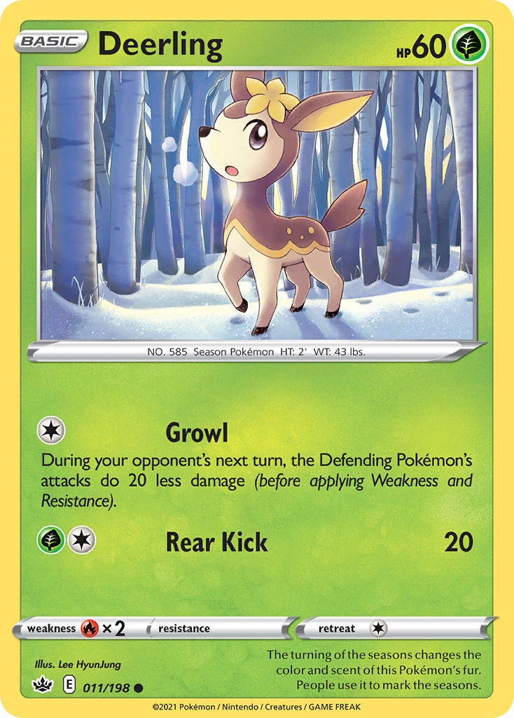 Deerling - Chilling Reign (Common) [CRE-011] English / Near Mint / Normal