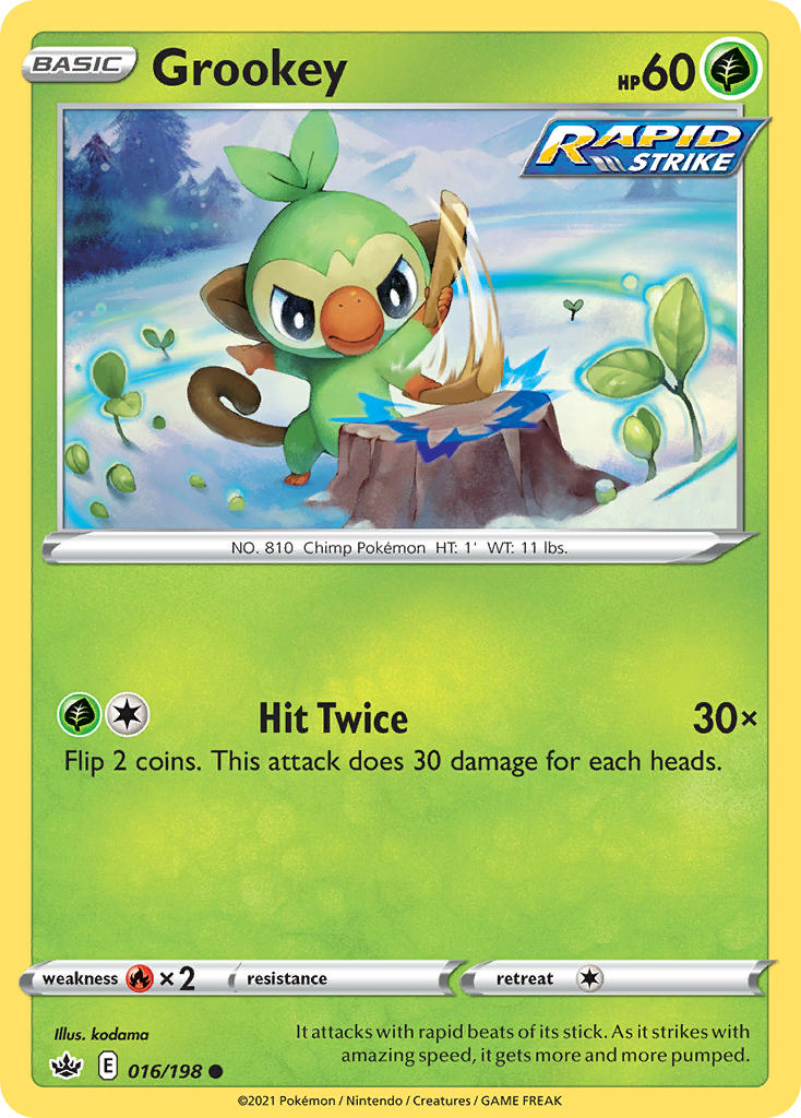 Grookey - Chilling Reign (Common) [CRE-016] English / Near Mint / Normal