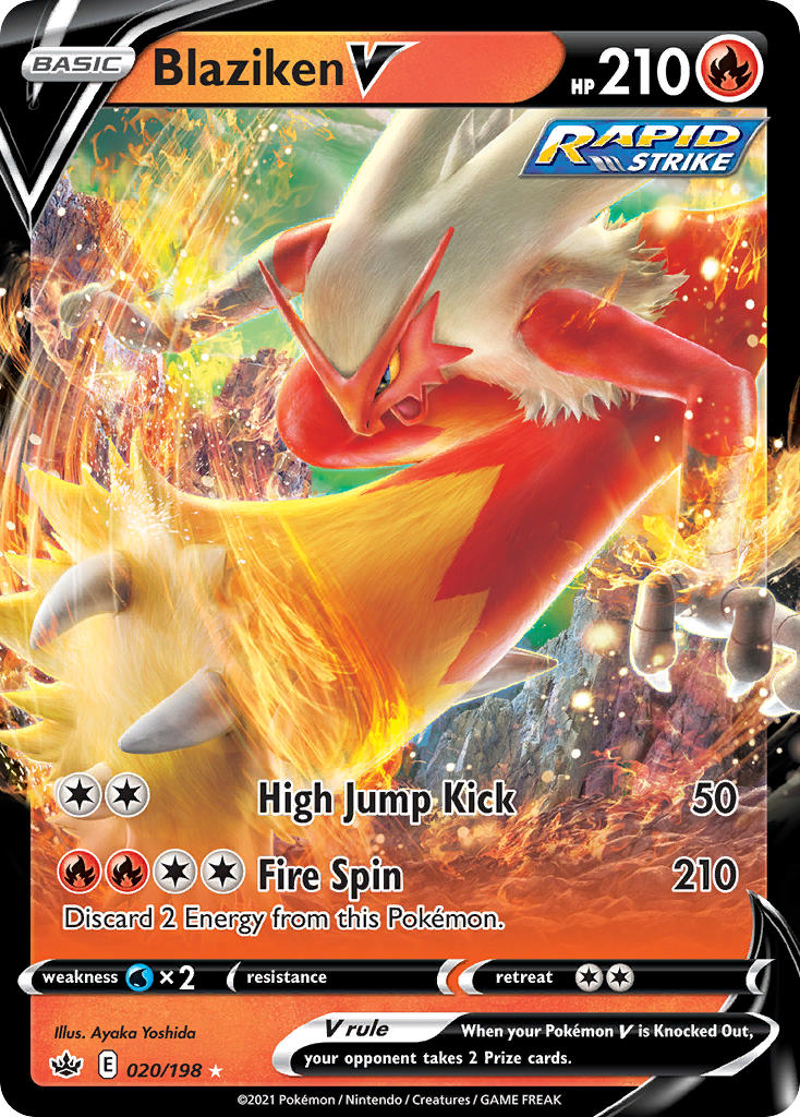 Blaziken V - Chilling Reign (Ultra Rare) [CRE-020] English / Near Mint / Normal