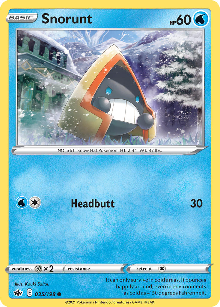 Snorunt - Chilling Reign (Common) [CRE-035] English / Near Mint / Normal