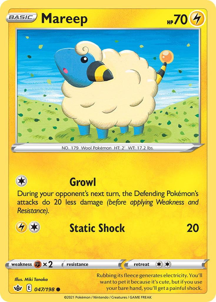 Mareep - Chilling Reign (Common) [CRE-047] English / Near Mint / Normal