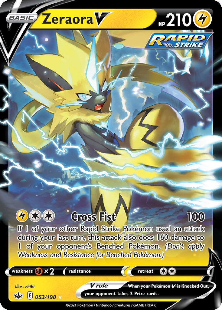 Zeraora V - Chilling Reign (Ultra Rare) [CRE-053] English / Near Mint / Normal