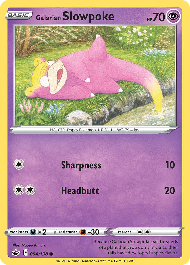 Galarian Slowpoke - Chilling Reign (Common) [CRE-054] English / Near Mint / Normal