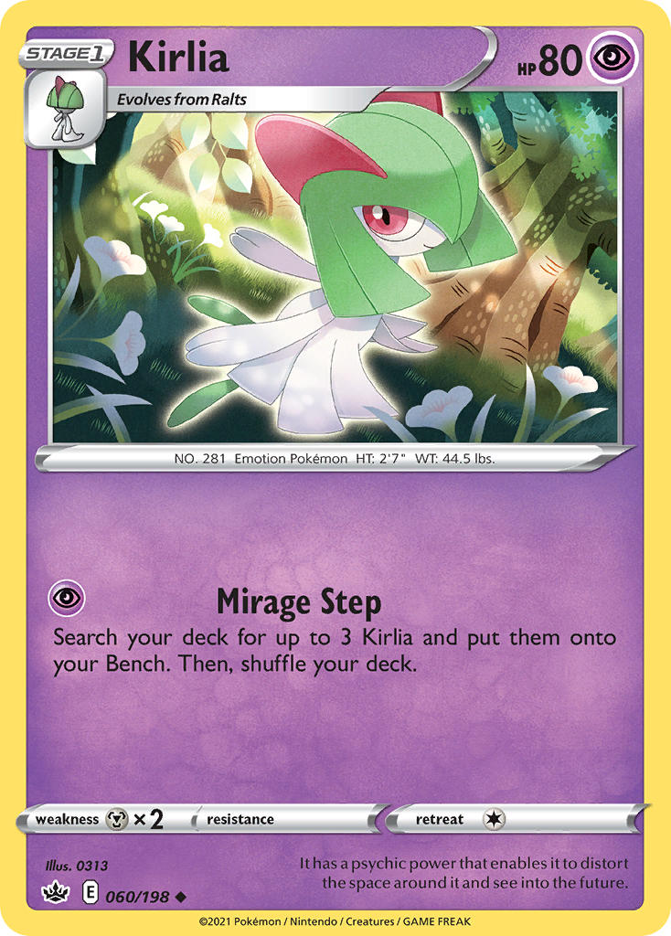 Kirlia - Chilling Reign (Uncommon) [CRE-060] English / Near Mint / Normal