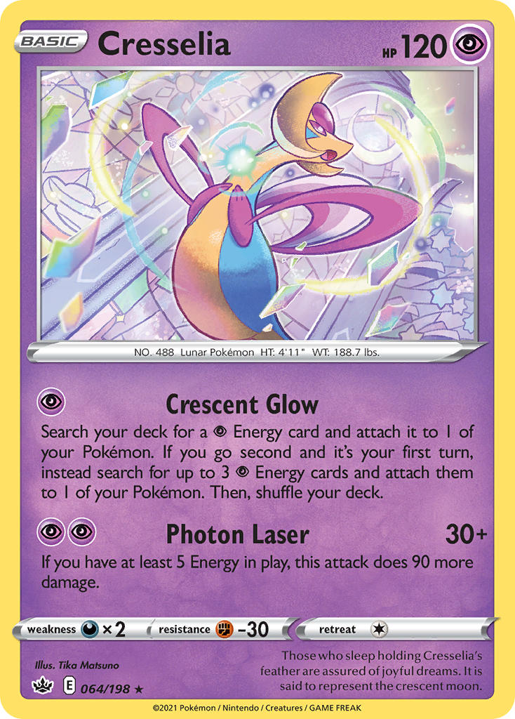 Cresselia - Chilling Reign (Holo Rare) [CRE-064] English / Near Mint / Normal