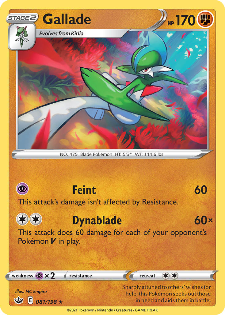 Gallade - Chilling Reign (Rare) [CRE-081] English / Near Mint / Normal