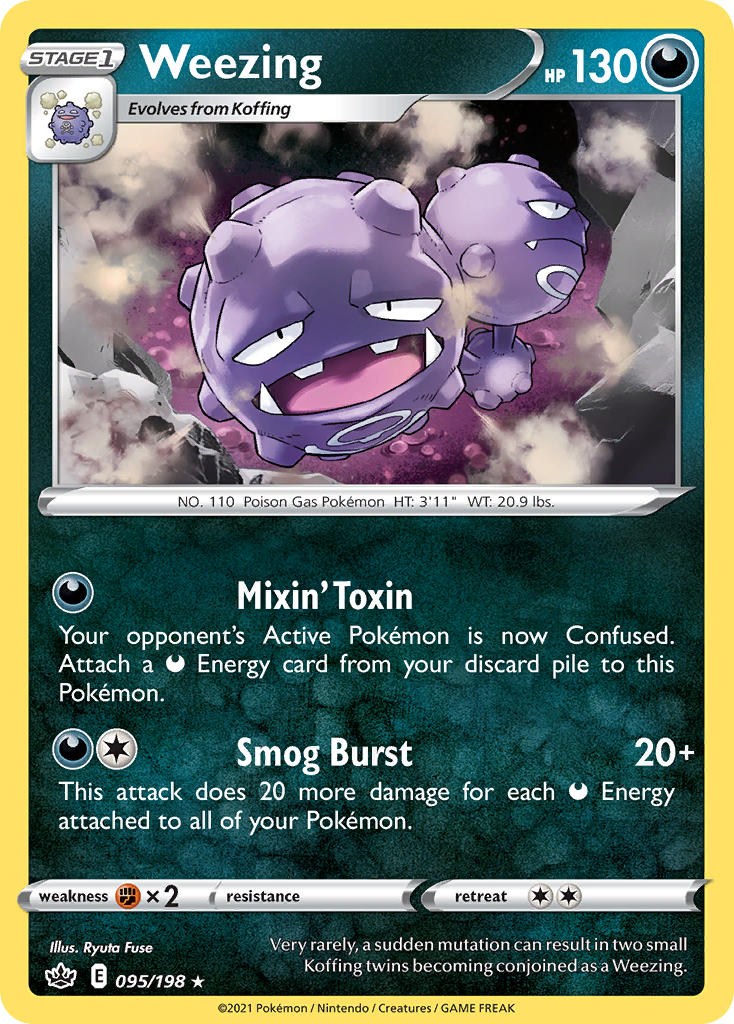 Weezing - Chilling Reign (Rare) [CRE-095] English / Near Mint / Normal