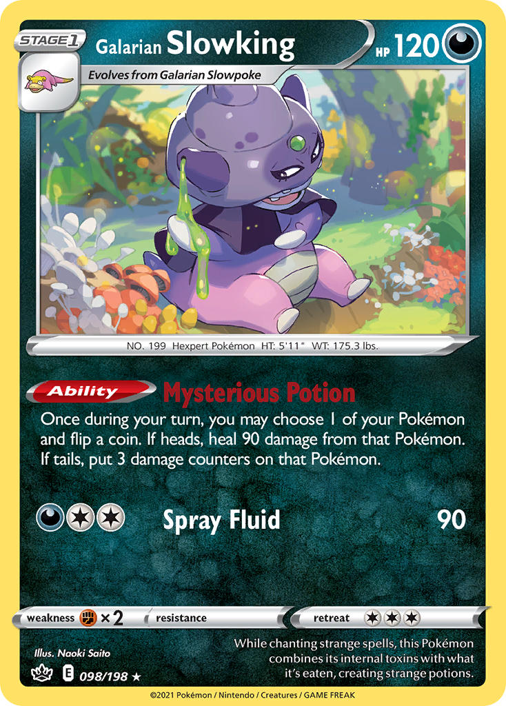 Galarian Slowking - Chilling Reign (Holo Rare) [CRE-098] English / Near Mint / Normal
