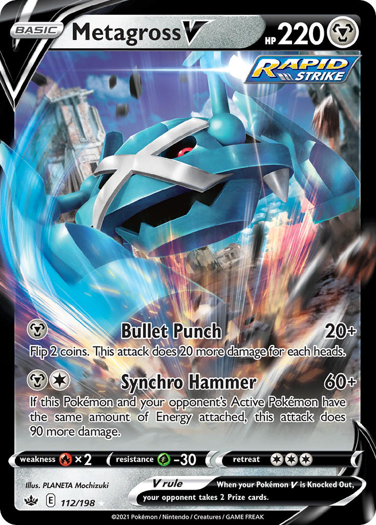 Metagross V - Chilling Reign (Ultra Rare) [CRE-112] English / Near Mint / Normal