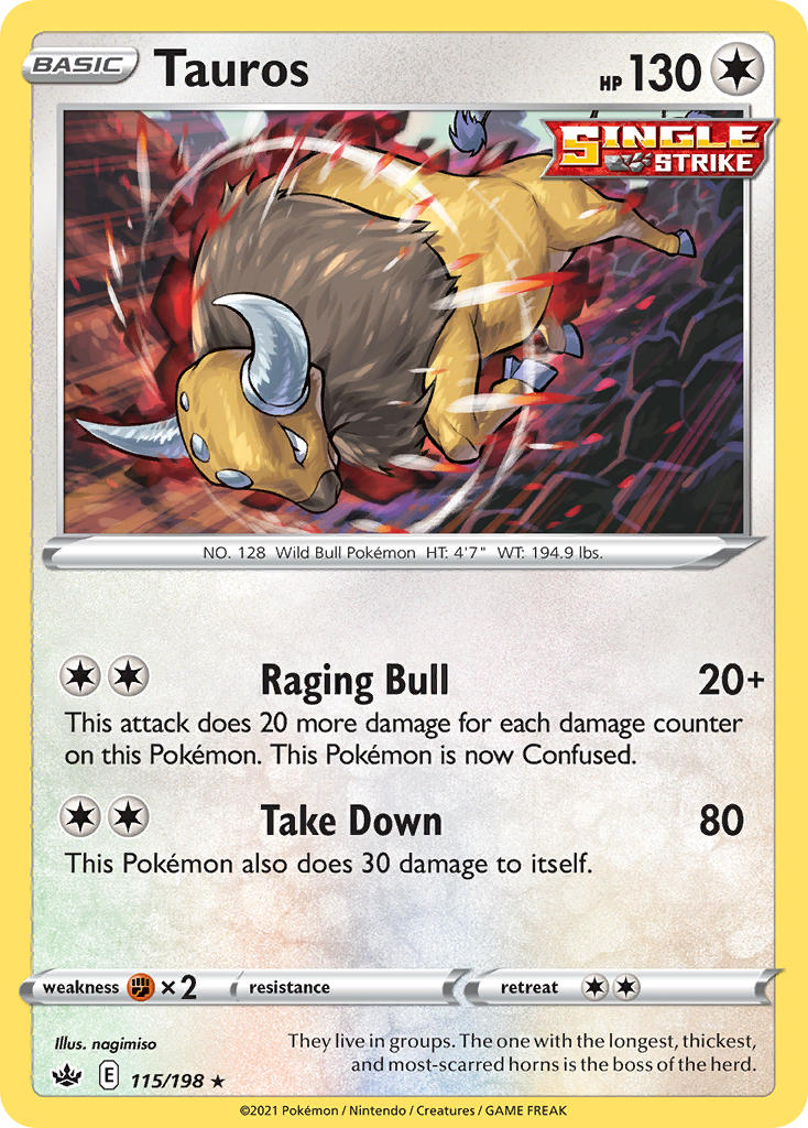 Tauros - Chilling Reign (Holo Rare) [CRE-115] English / Near Mint / Normal