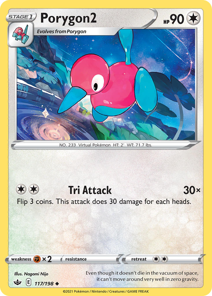 Porygon2 - Chilling Reign (Uncommon) [CRE-117] English / Near Mint / Normal