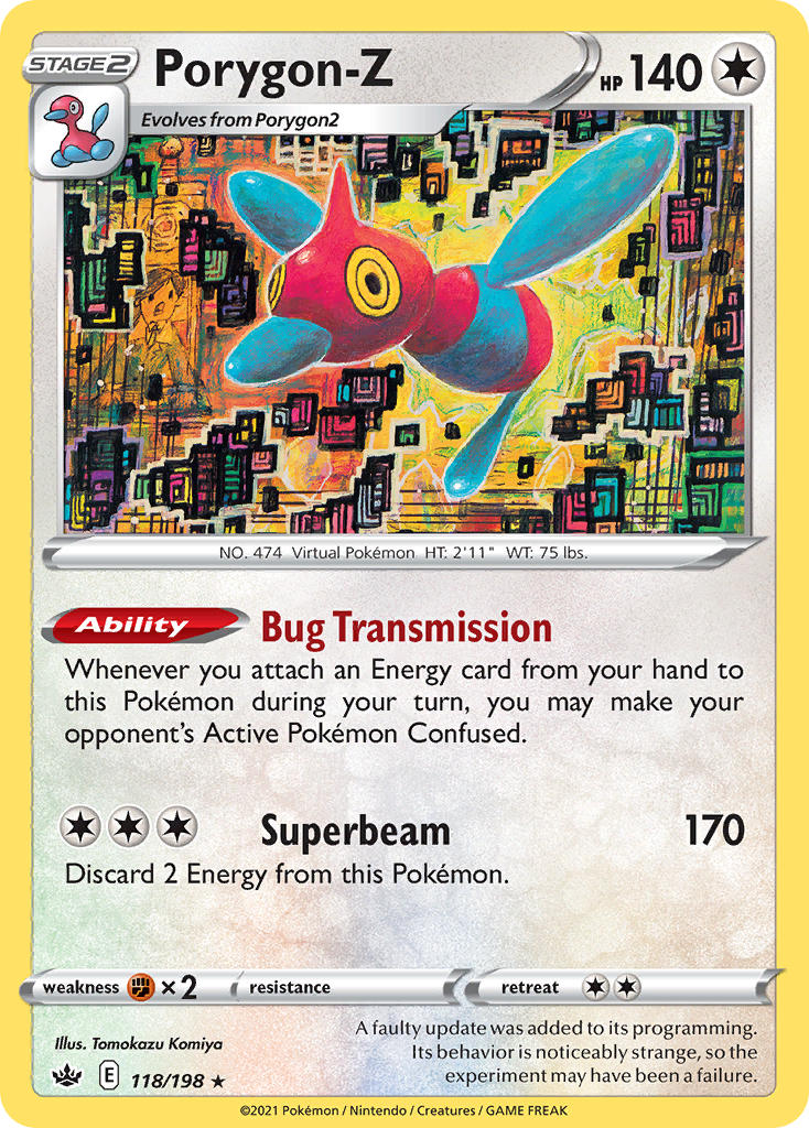 Porygon-Z - Chilling Reign (Holo Rare) [CRE-118] English / Near Mint / Normal