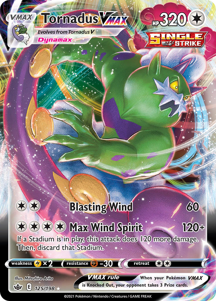 Tornadus VMAX - Chilling Reign (Ultra Rare) [CRE-125] English / Near Mint / Normal