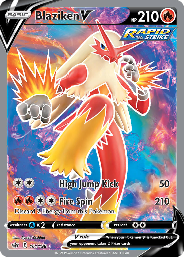 Blaziken V - Chilling Reign (Ultra Rare) [CRE-161] English / Near Mint / Normal