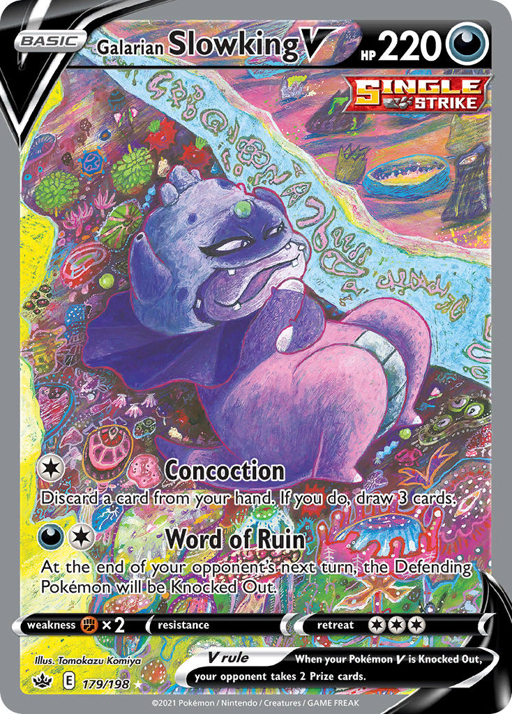 Galarian Slowking V - Chilling Reign (Ultra Rare) [CRE-179] English / Near Mint / Normal