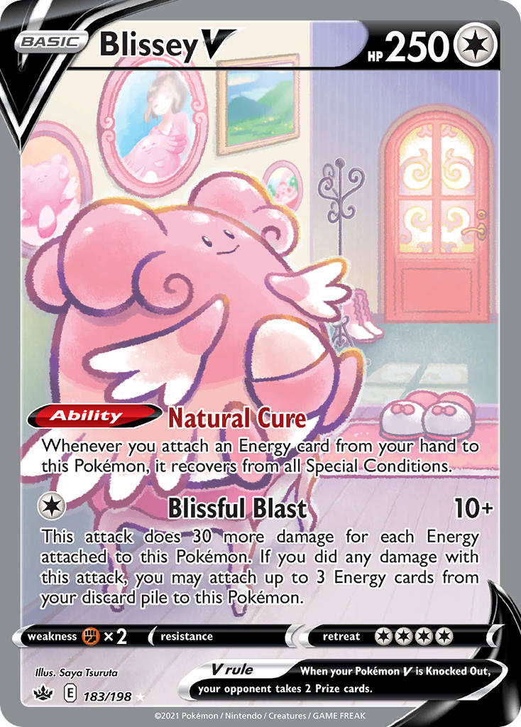 Blissey V - Chilling Reign (Ultra Rare) [CRE-183] English / Near Mint / Normal