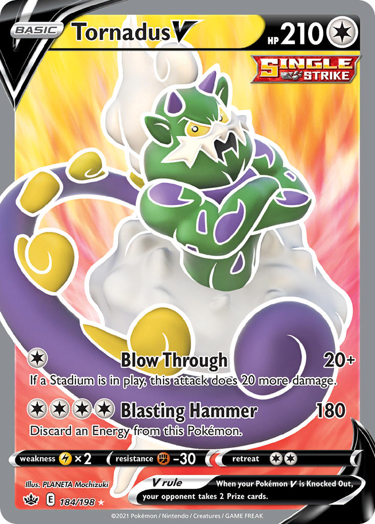 Tornadus V - Chilling Reign (Ultra Rare) [CRE-184] English / Near Mint / Normal