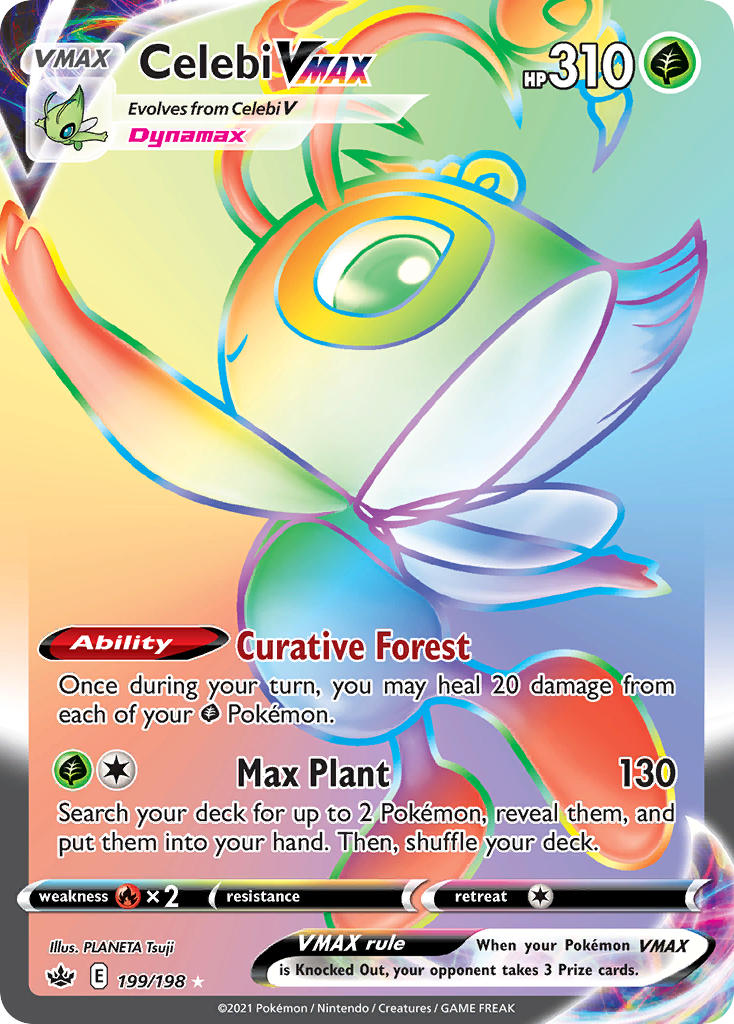 Celebi VMAX - Chilling Reign (Secret Rare) [CRE-199] English / Near Mint / Normal