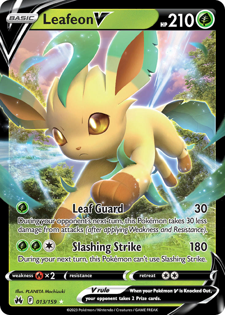 Leafeon V - Crown Zenith (Ultra Rare) [CRZ-013] English / Near Mint / Normal