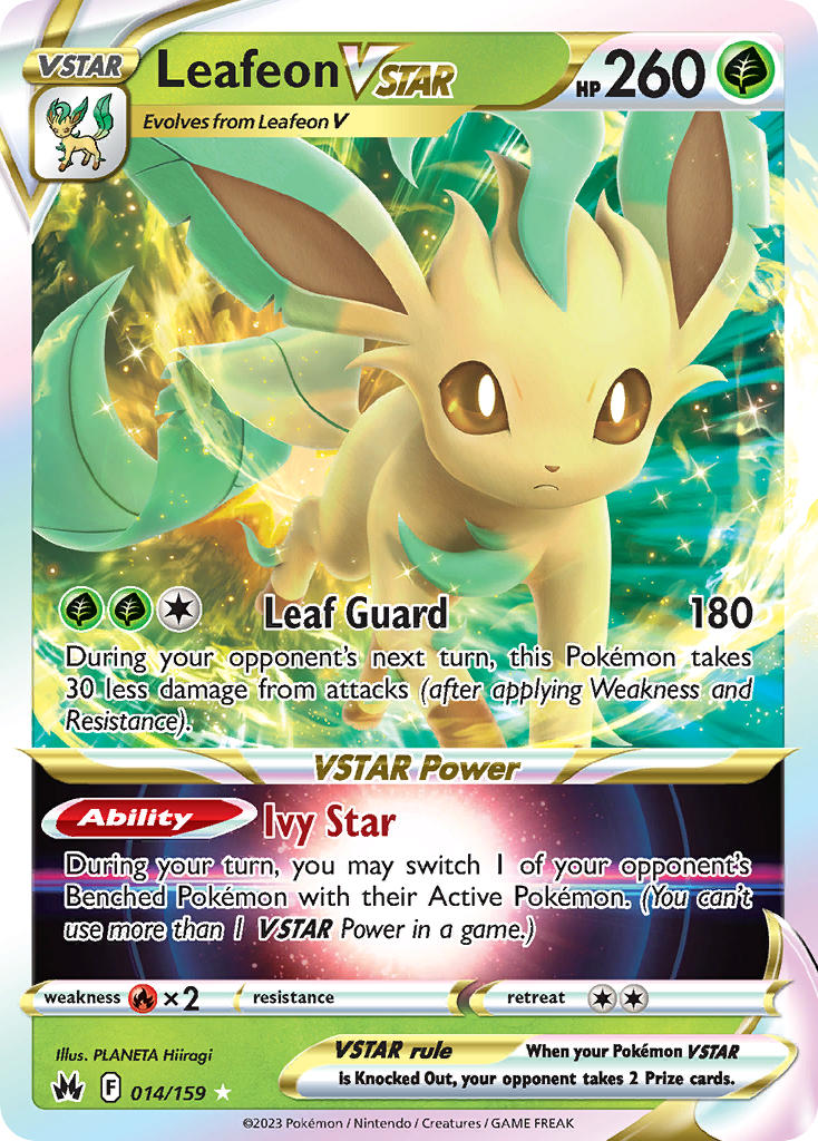 Leafeon VSTAR - Crown Zenith (Ultra Rare) [CRZ-014] English / Near Mint / Normal