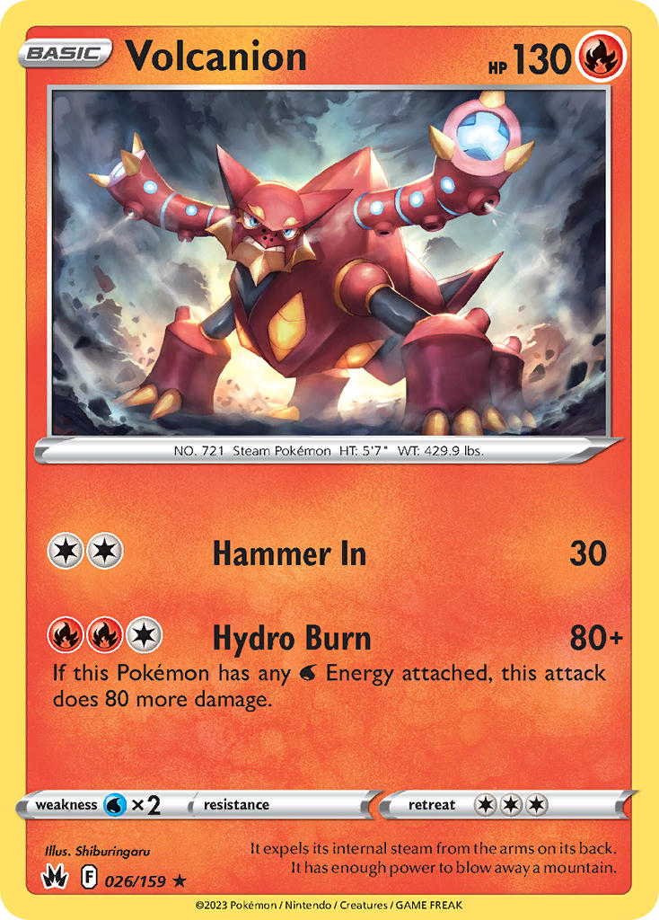 Volcanion - Crown Zenith (Holo Rare) [CRZ-026] English / Near Mint / Normal