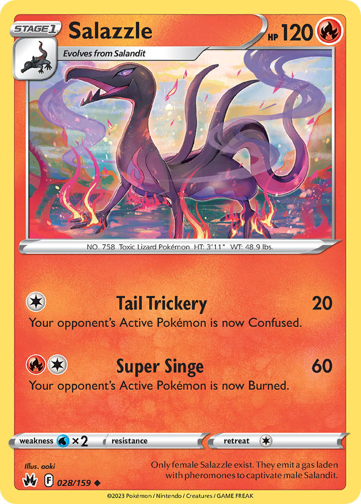 Salazzle - Crown Zenith (Uncommon) [CRZ-028] English / Near Mint / Normal
