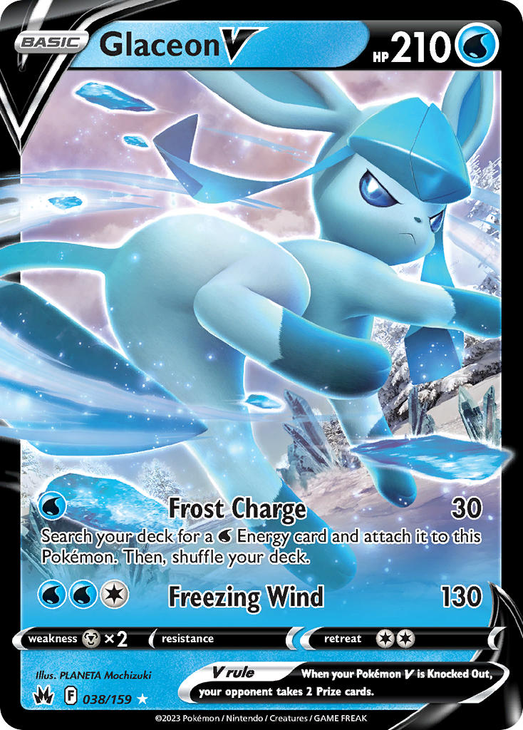 Glaceon V - Crown Zenith (Ultra Rare) [CRZ-038] English / Near Mint / Normal