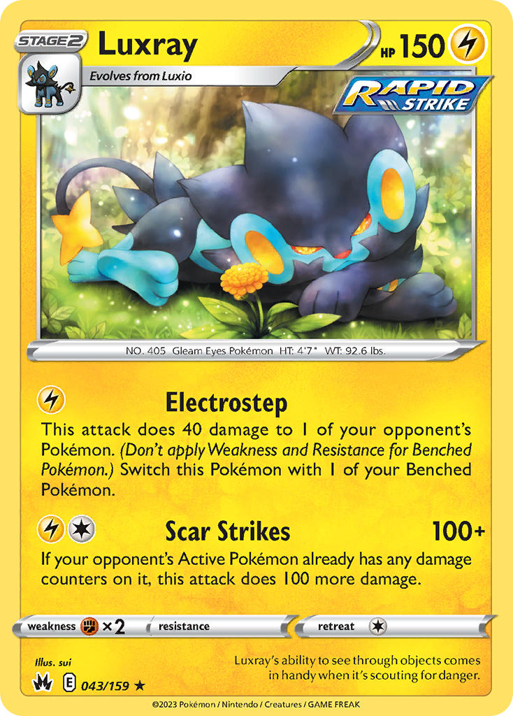 Luxray - Crown Zenith (Rare) [CRZ-043] English / Near Mint / Normal