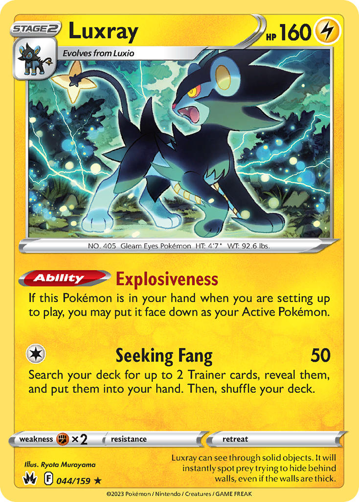 Luxray - Crown Zenith (Rare) [CRZ-044] English / Near Mint / Normal