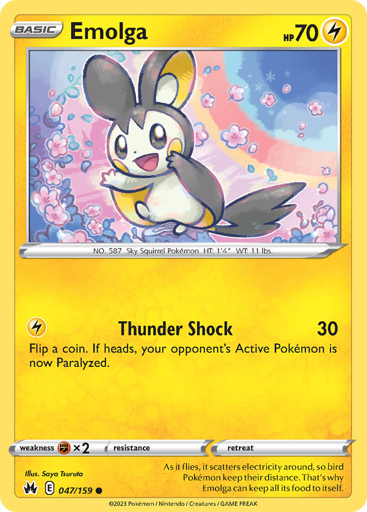 Emolga - Crown Zenith (Common) [CRZ-047] English / Near Mint / Normal
