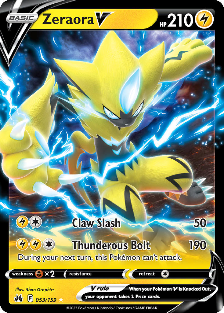 Zeraora V - Crown Zenith (Ultra Rare) [CRZ-053] English / Near Mint / Normal