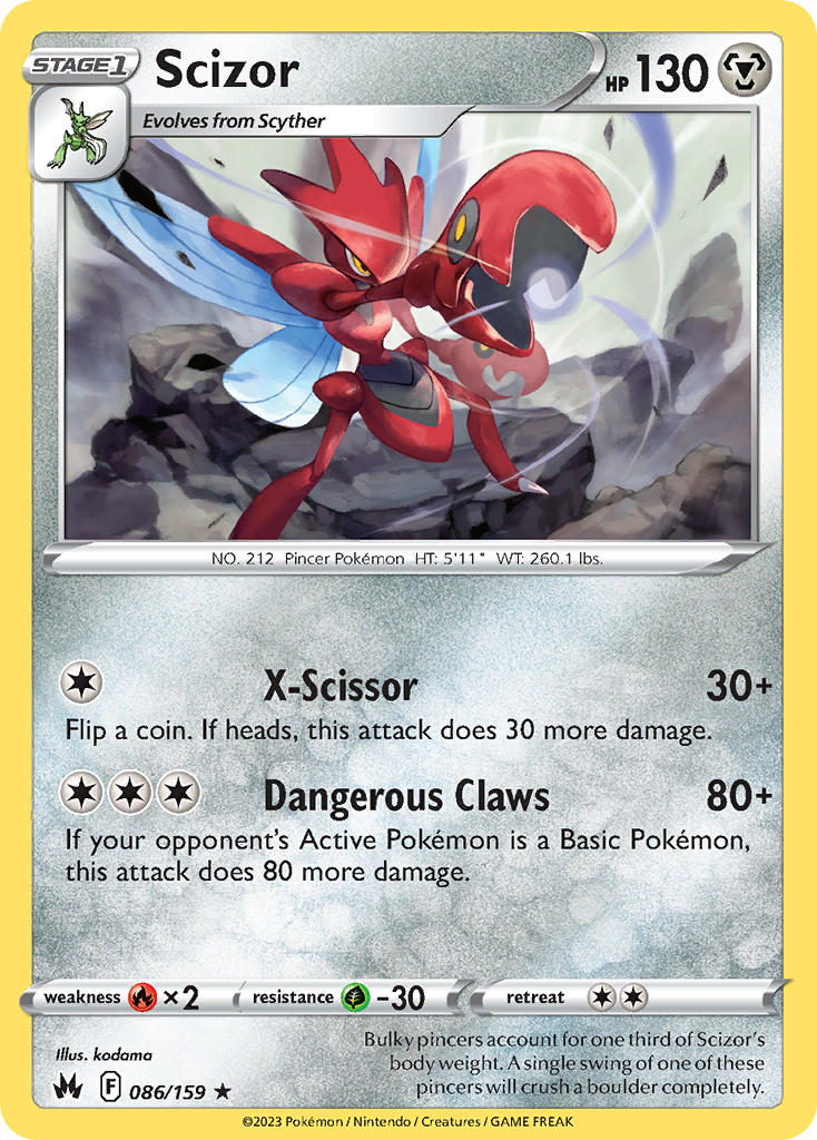 Scizor - Crown Zenith (Rare) [CRZ-086] English / Near Mint / Normal