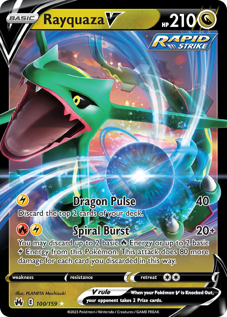 Rayquaza V - Crown Zenith (Ultra Rare) [CRZ-100] English / Near Mint / Normal