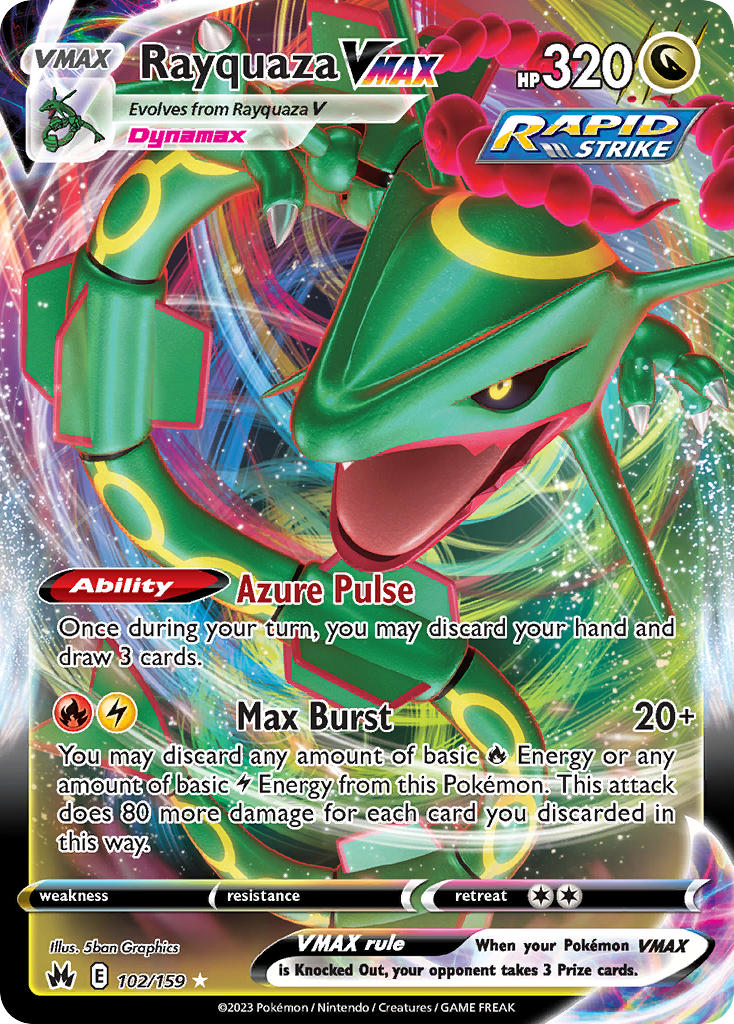 Rayquaza VMAX - Crown Zenith (Ultra Rare) [CRZ-102] English / Near Mint / Normal