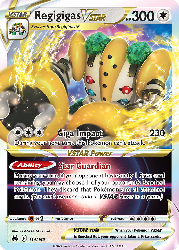Regigigas VSTAR - Crown Zenith (Ultra Rare) [CRZ-114] English / Near Mint / Normal