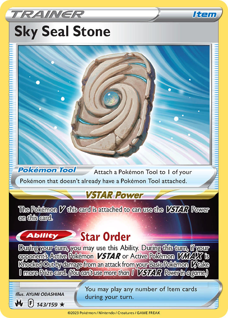 Sky Seal Stone - Crown Zenith (Holo Rare) [CRZ-143] English / Near Mint / Normal