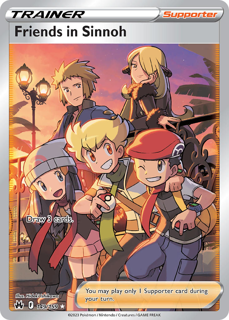 Friends in Sinnoh - Crown Zenith (Ultra Rare) [CRZ-149] English / Near Mint / Normal