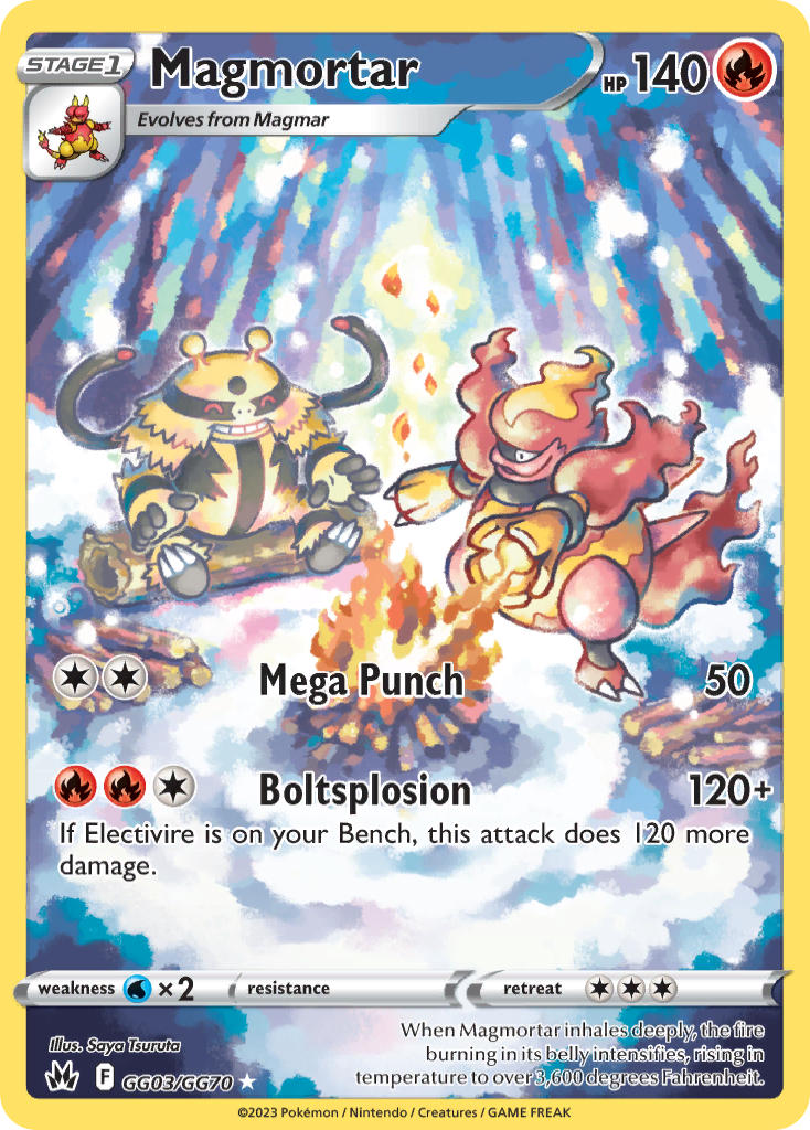 Magmortar - Crown Zenith (Holo Rare) [CRZ-GG03] English / Near Mint / Normal