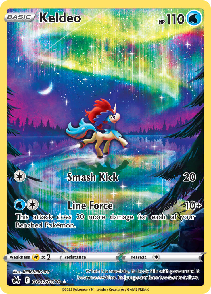 Keldeo - Crown Zenith (Holo Rare) [CRZ-GG07] English / Near Mint / Normal