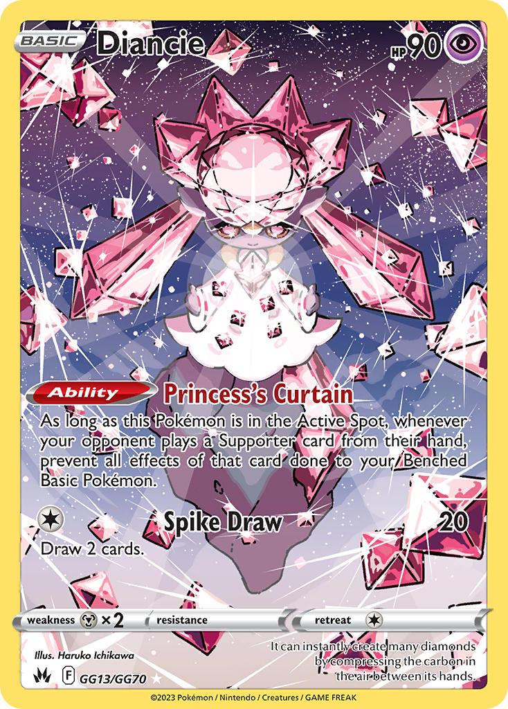 Diancie - Crown Zenith (Holo Rare) [CRZ-GG13] English / Near Mint / Normal