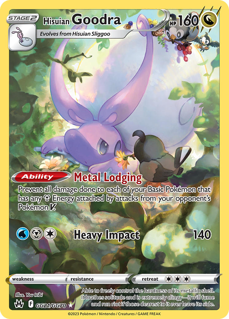 Hisuian Goodra - Crown Zenith (Holo Rare) [CRZ-GG21] English / Near Mint / Normal