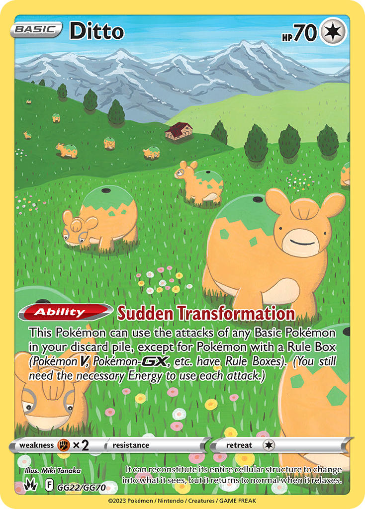 Ditto - Crown Zenith (Holo Rare) [CRZ-GG22] English / Near Mint / Normal