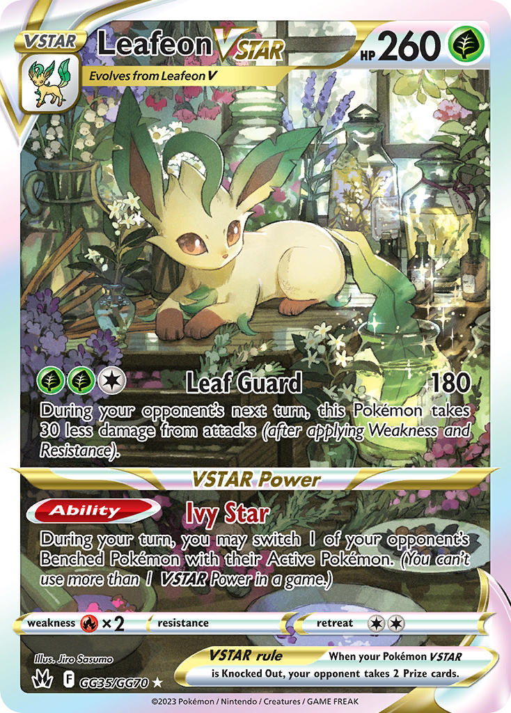 Leafeon VSTAR - Crown Zenith (Ultra Rare) [CRZ-GG35] English / Near Mint / Normal