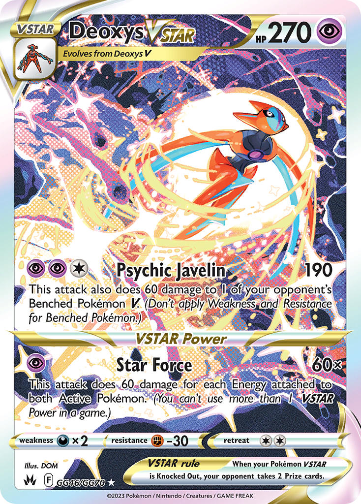 Deoxys VSTAR - Crown Zenith (Ultra Rare) [CRZ-GG46] English / Near Mint / Normal